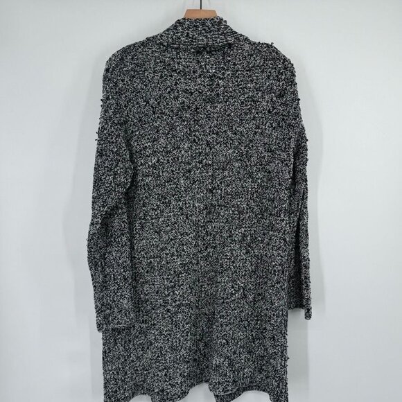 Eileen Fisher Womens Black Organic Cotton Cardigan Sweater chunky size small - Picture 10 of 12